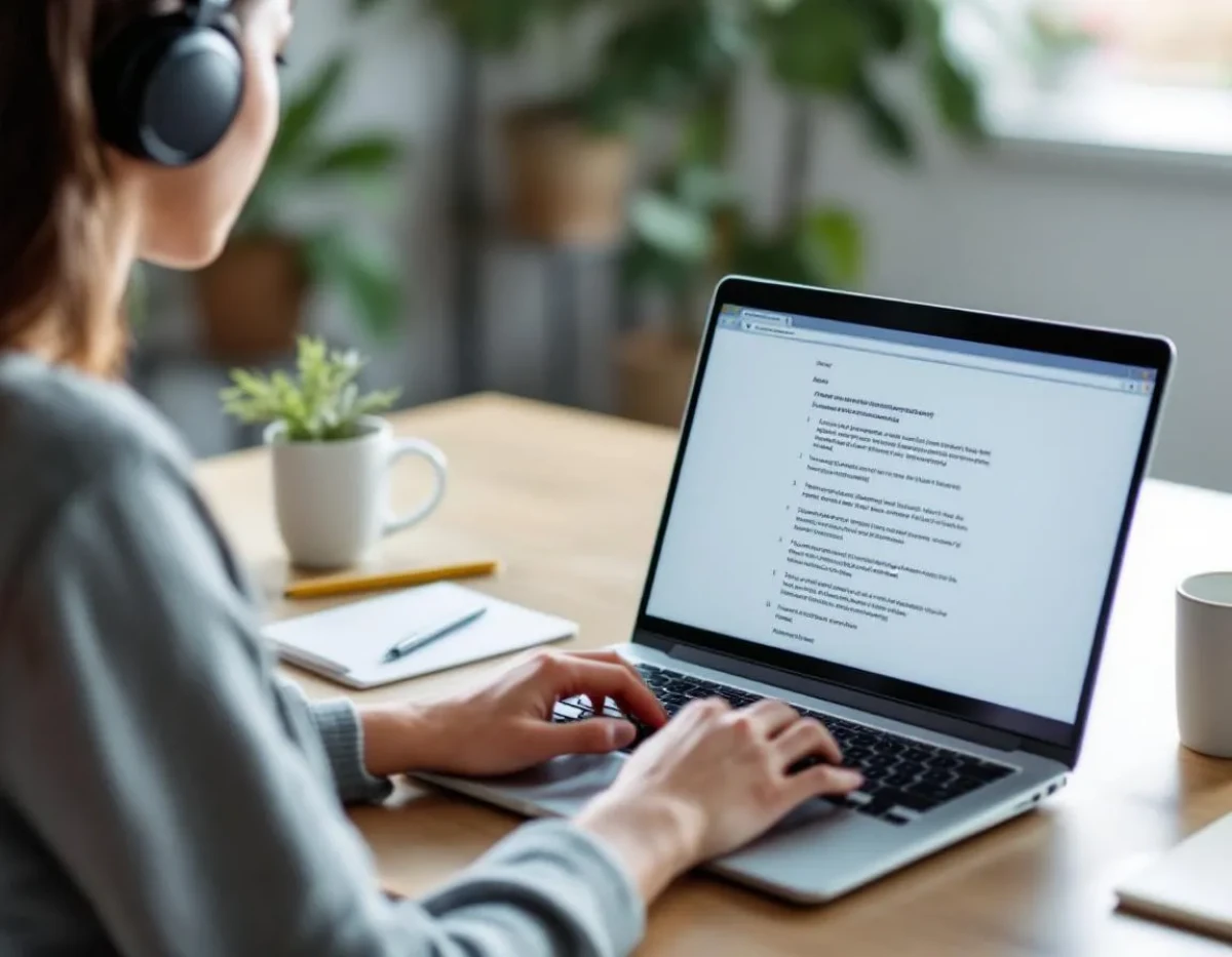 De la voix à l'écrit : Maîtriser l'art de la transcription d'entretiens en ligne